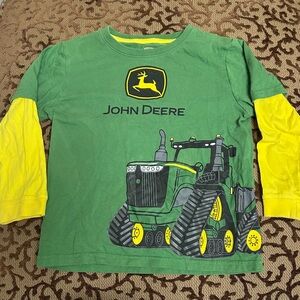 John Deere Kids Green and Yellow Tractor Shirt